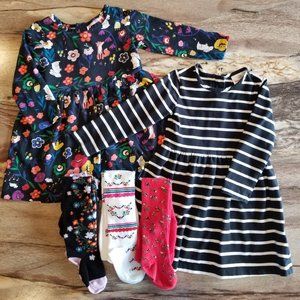 Hanna Andersson Dresses size 90 with Tights